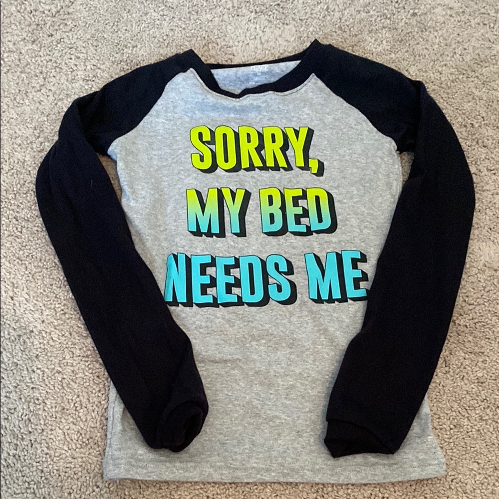 Last chance! Kids Gray and Black Long Sleeve Shirt